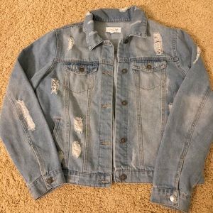 Distressed Jean Jacket!